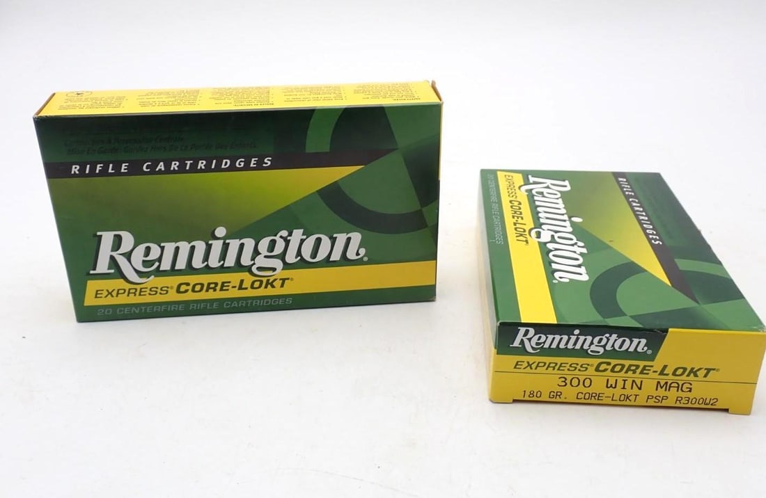 (2) Boxes of Remington .300 Winchester Magnum Cartridges: (2) Boxes of Remington .300 Winchester Magnum Cartridges