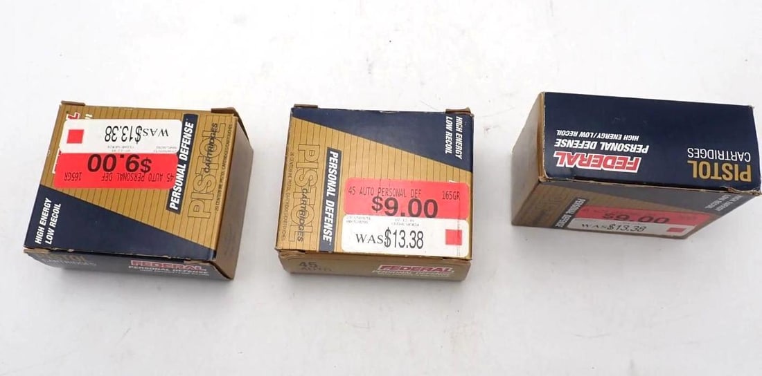 (3) Boxes of Federal Personal Defense .45 ACP Cartridges - 2