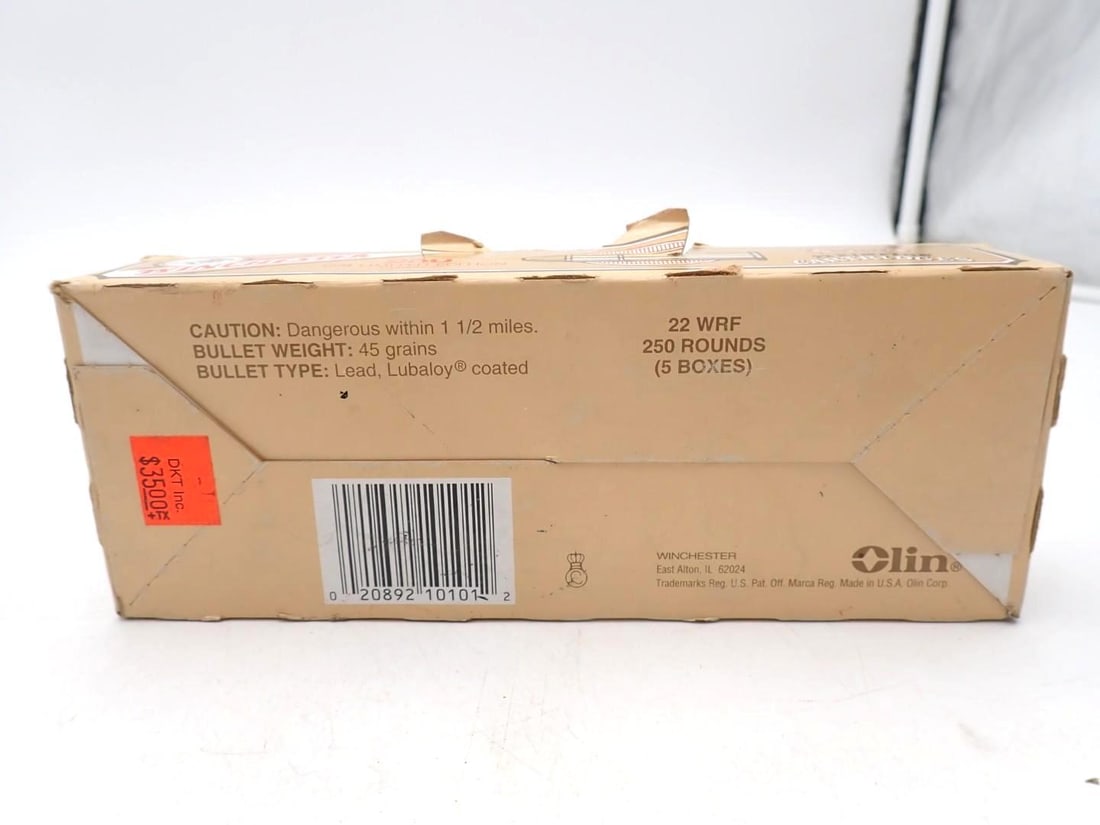 (5) Boxes of Winchester .22 WRF Cartridges - 3