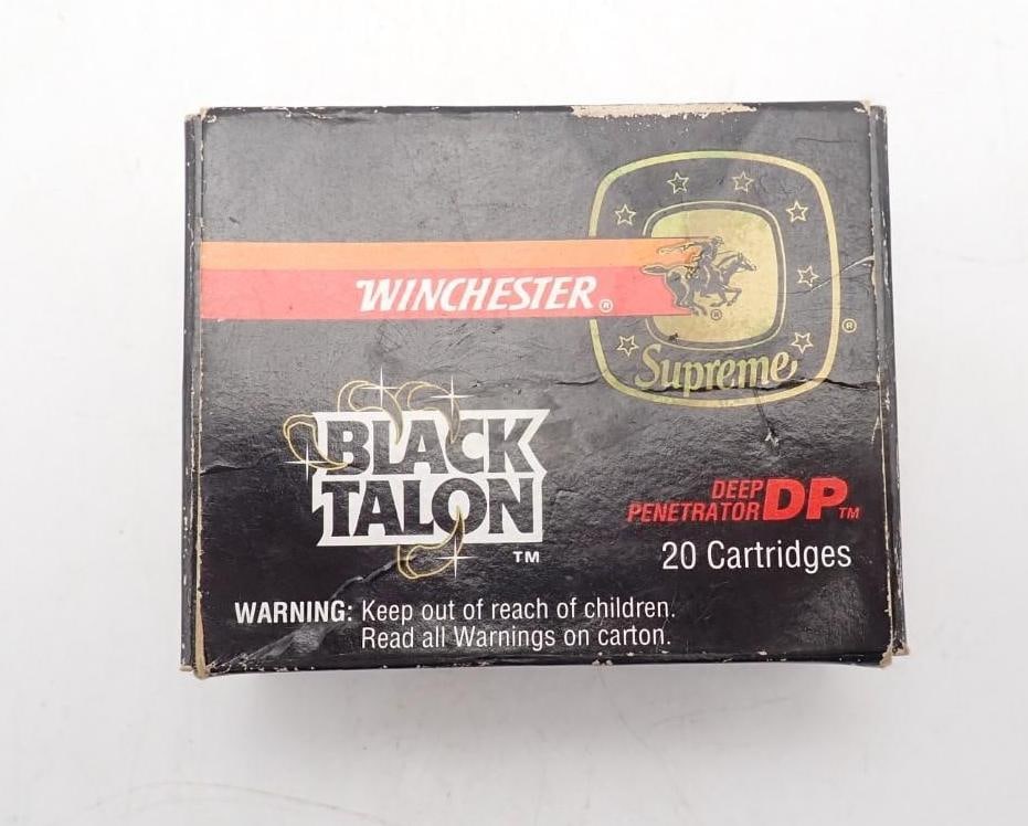 Box of Winchester Black Talon .40 S&W Cartridges: Box of Winchester Black Talon .40 S&W Cartridges