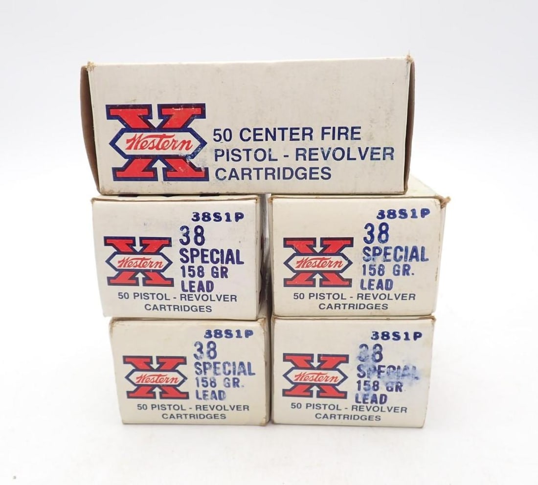 (5) Boxes of Winchester Western .38 Special Cartridges (1 of 5)