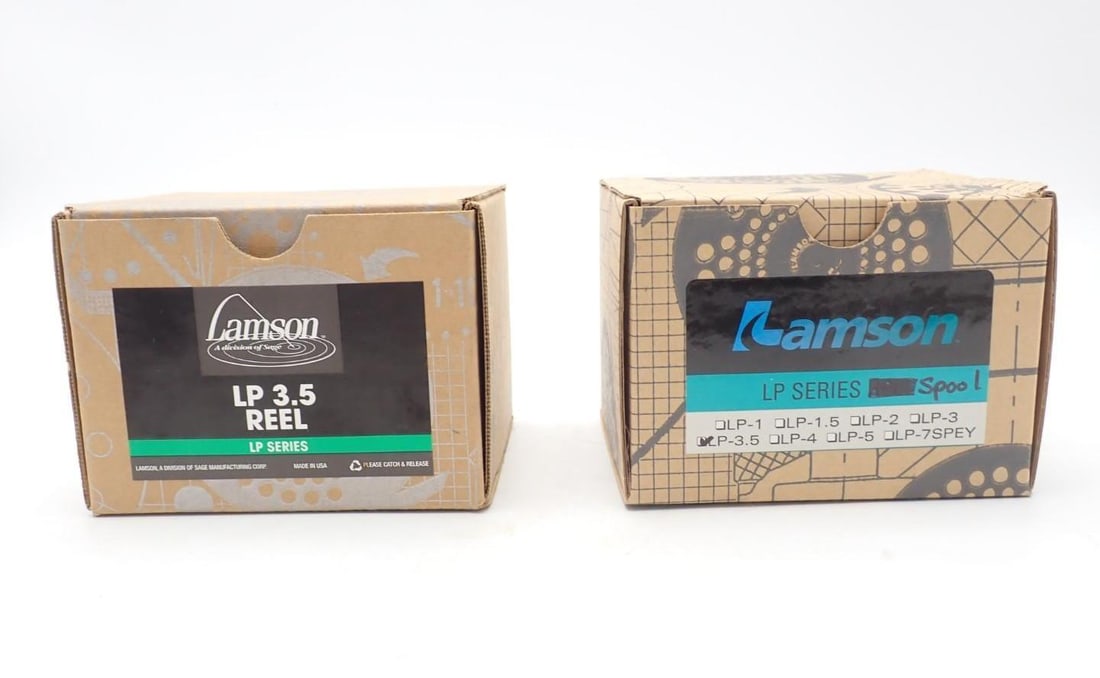 Lamson LP 3.5 Fly Reel & Spare Spool (1 of 10)