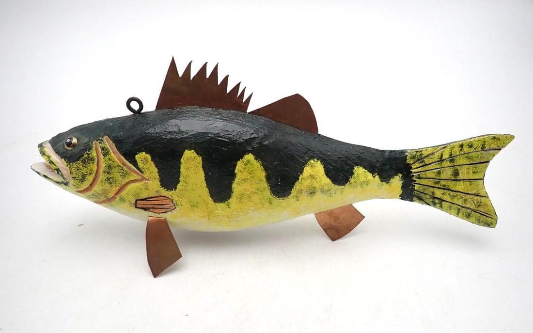 Wood Fish Decoy: signed "Kelton '05", 9.75" in length