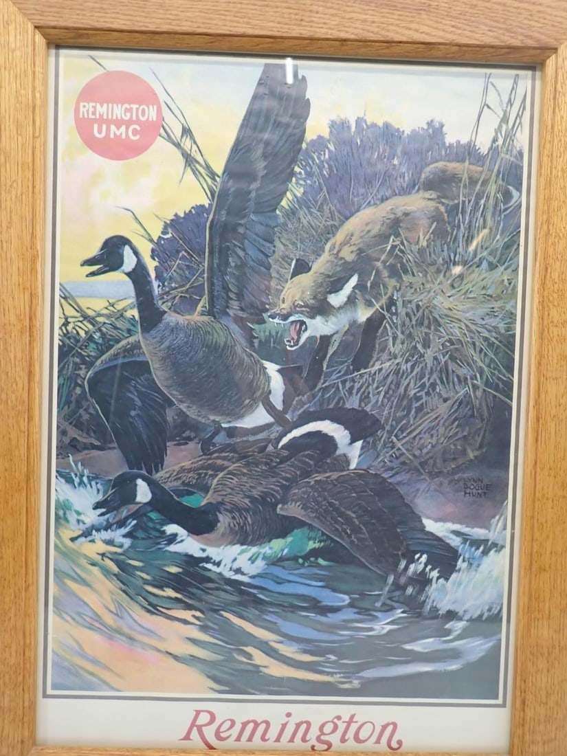 Lynn Bogue Hunt Remington UMC Advertising Lithograph - 4