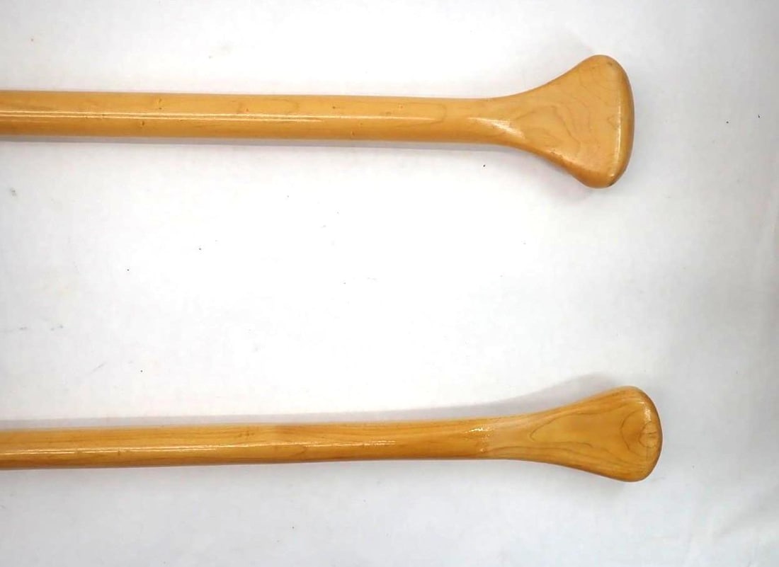 (2) Wood Canoe Paddles - 4