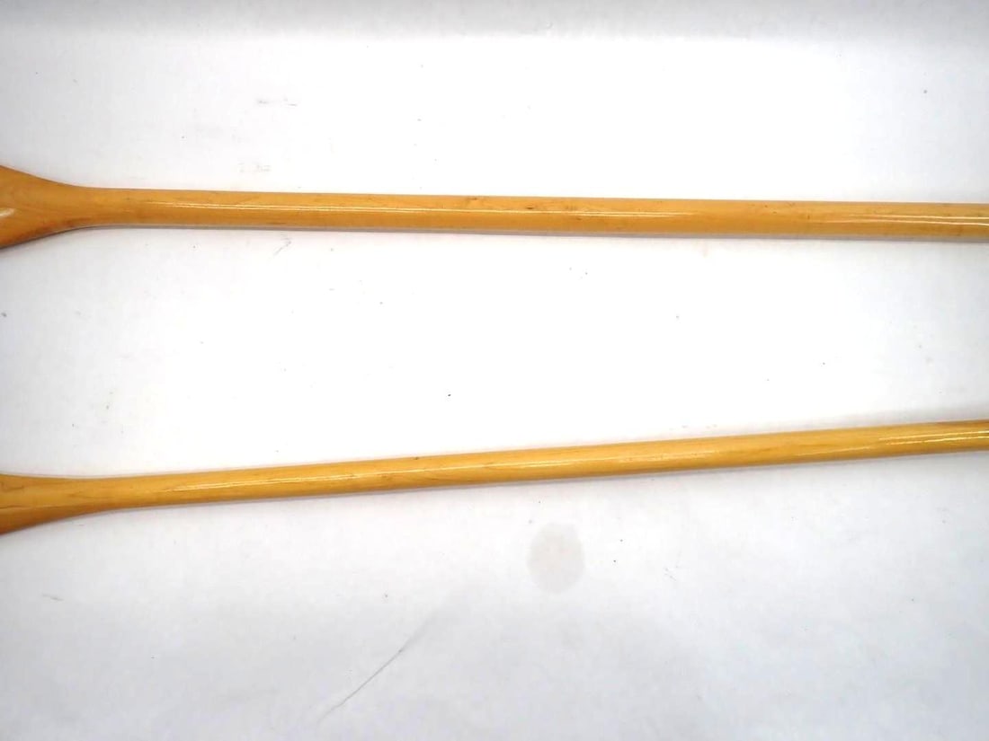 (2) Wood Canoe Paddles - 7