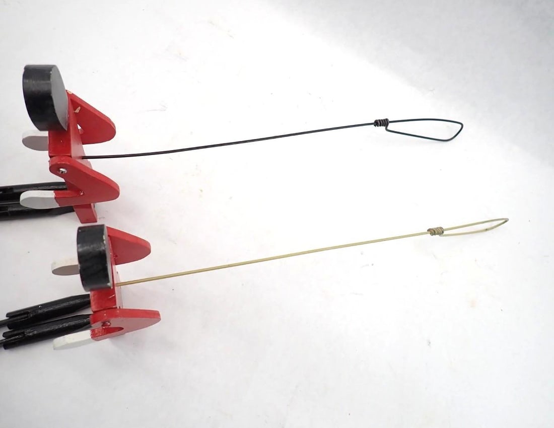 (2) Folk Art Kake Walk Jump Jacks - 3