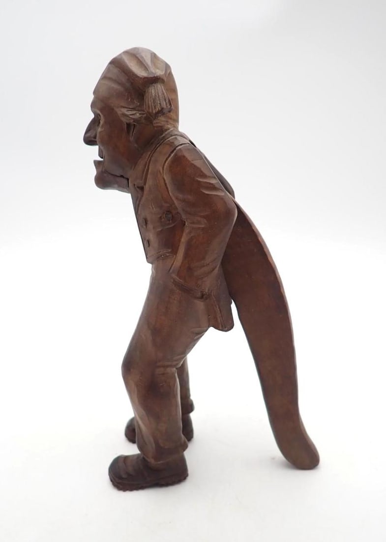 Vintage Carved Burl Nutcracker - 3