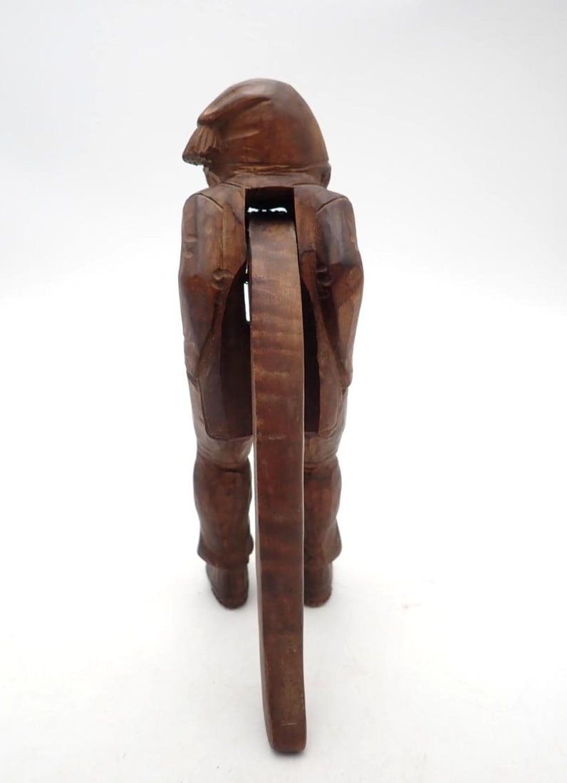 Vintage Carved Burl Nutcracker - 4