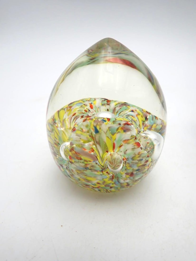 (2) Blown Glass Paperweights - 3