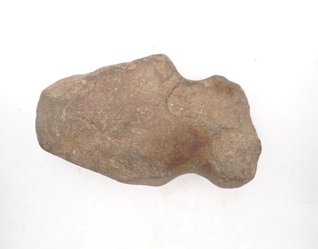 Antique American Indian Stone Ax Head: 5.75" in length, reported as found by the seller in his youth in a plowed field in Addison County, VT