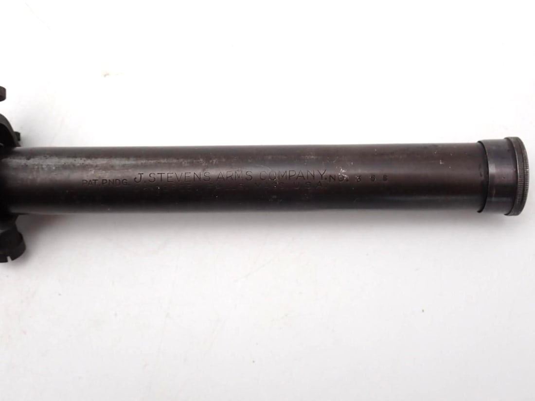 Vintage J. Stevens No. 368 Rifle Scope W/ Mounts - 5