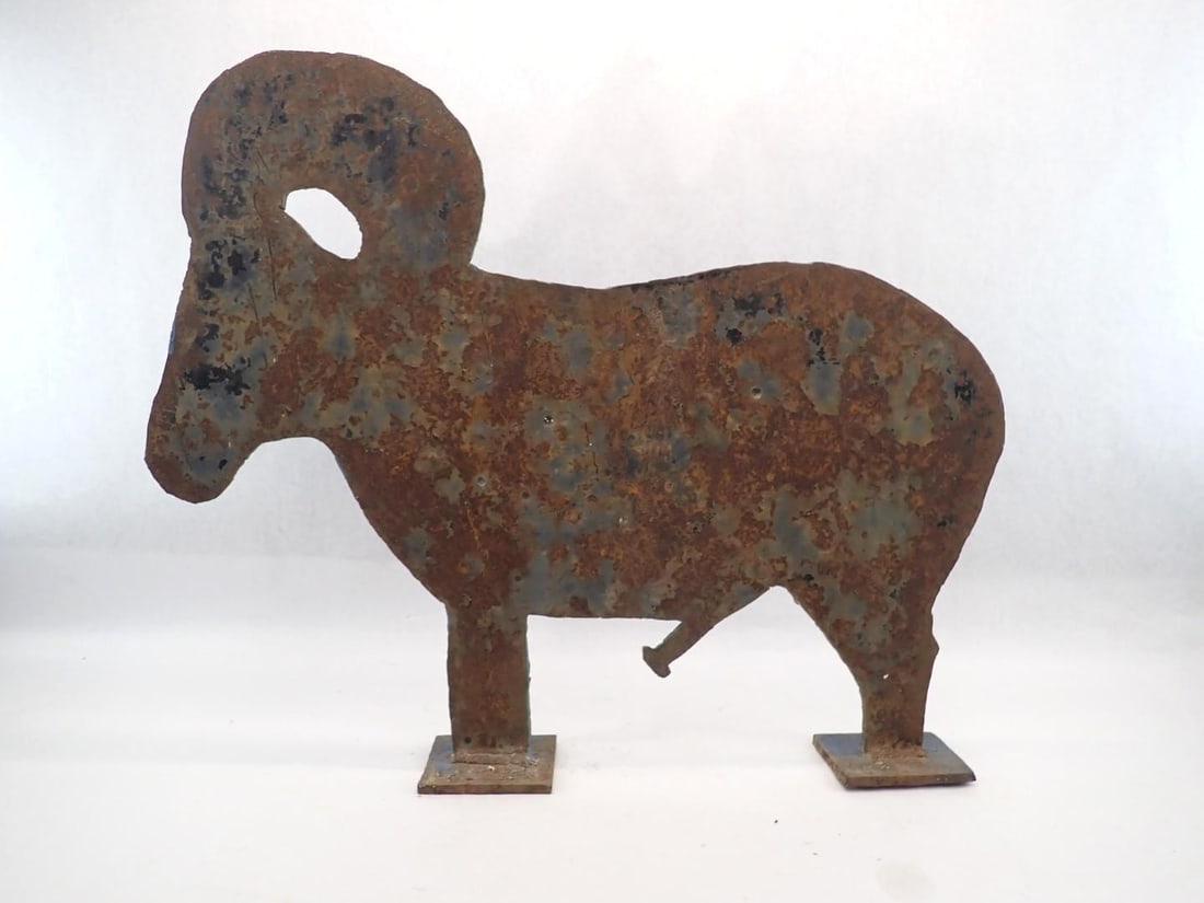 3/8" Plate Steel Silhouette Ram Target: 27.5" x 32" in width
