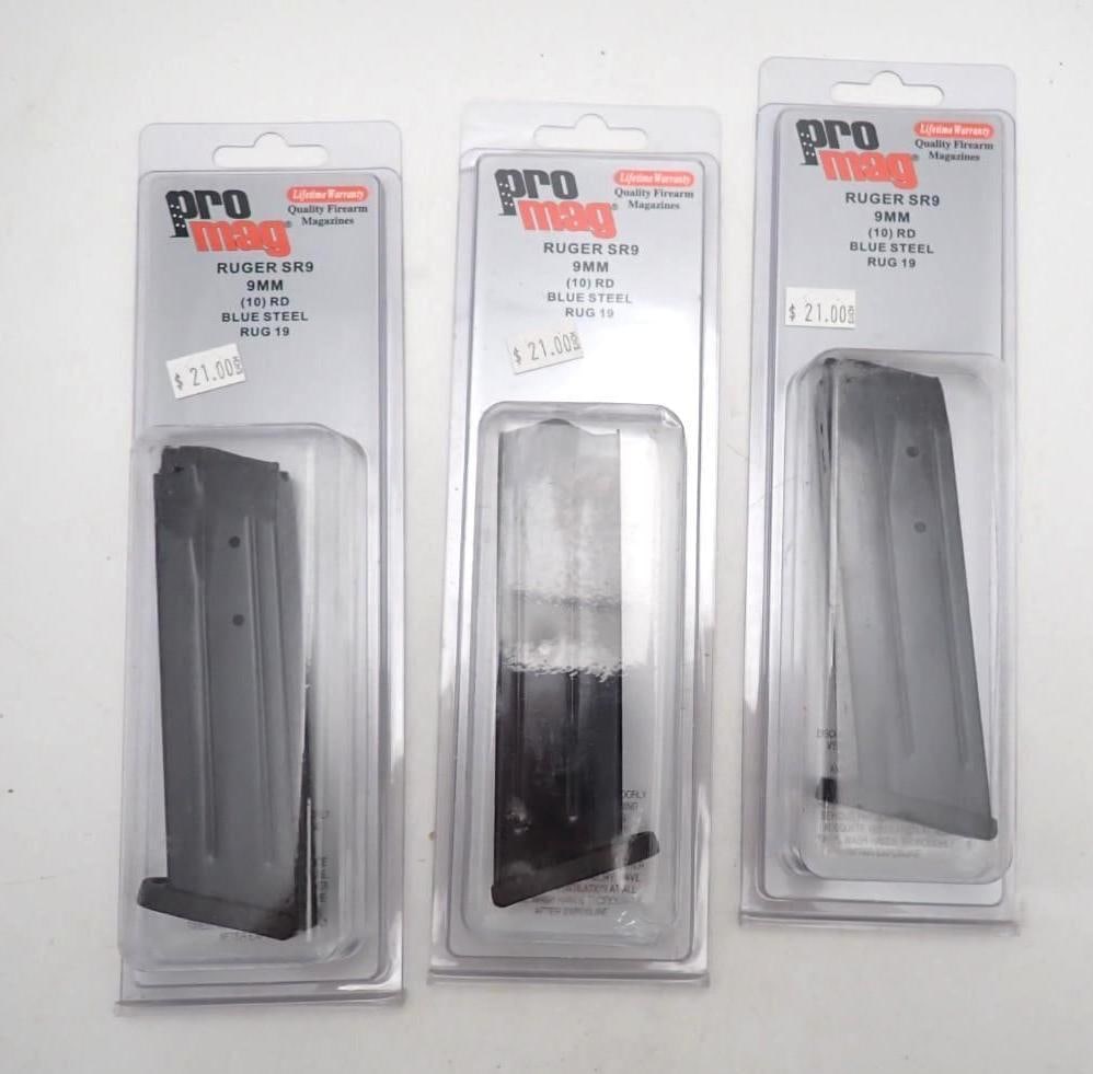 (3) ProMag Ruger SR9 9mm Magazines - 2