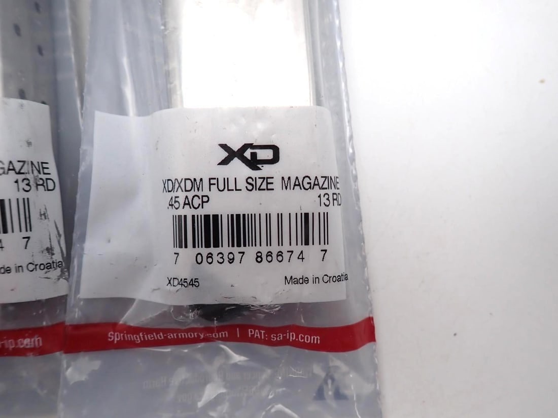 (3) Springfield Armory XD/XDM .45 ACP Magazines - 4