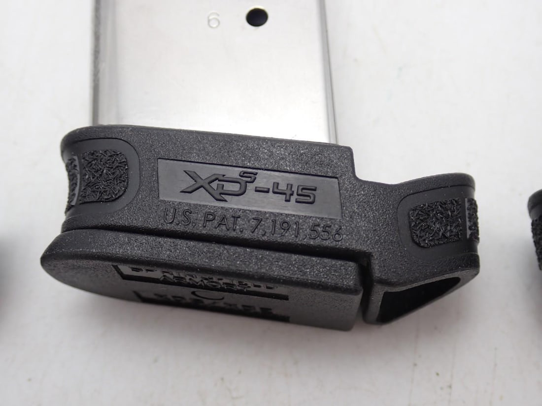 (4) Springfield Armory XDS .45 ACP Magazines - 4