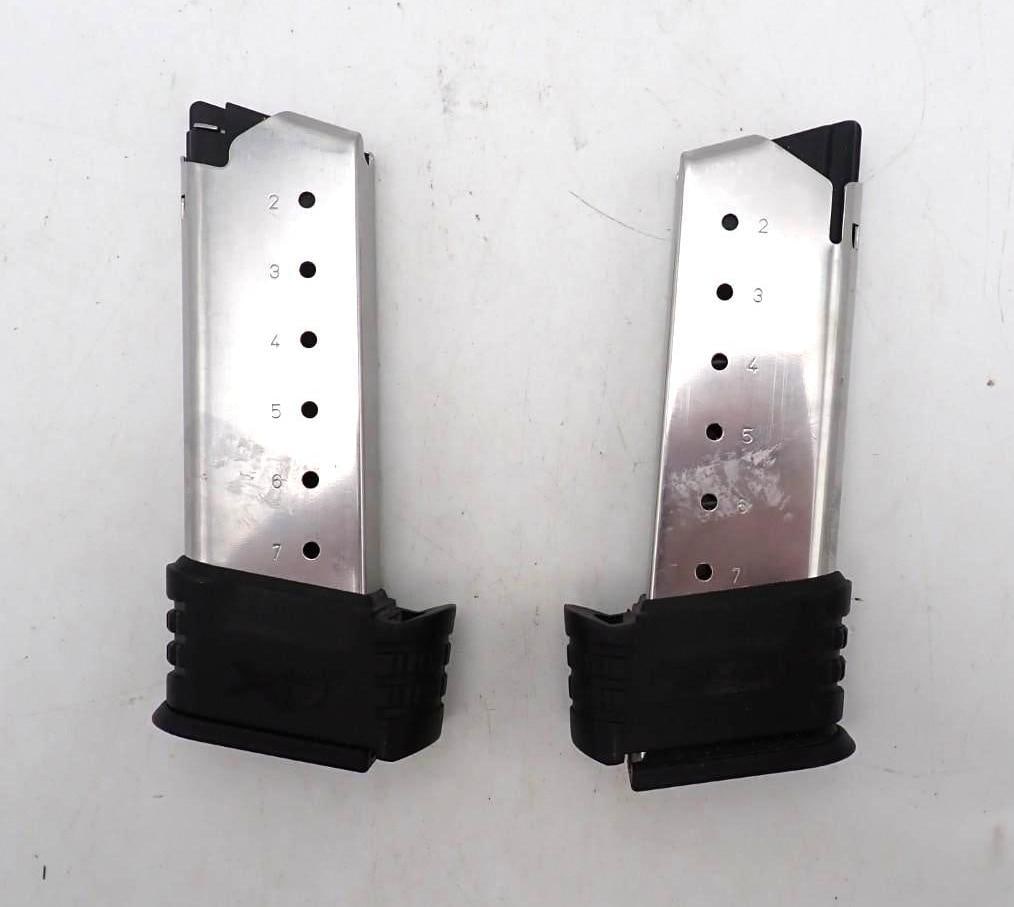 (2) Springfield Armory XDS .45 ACP Magazines: 7 Round