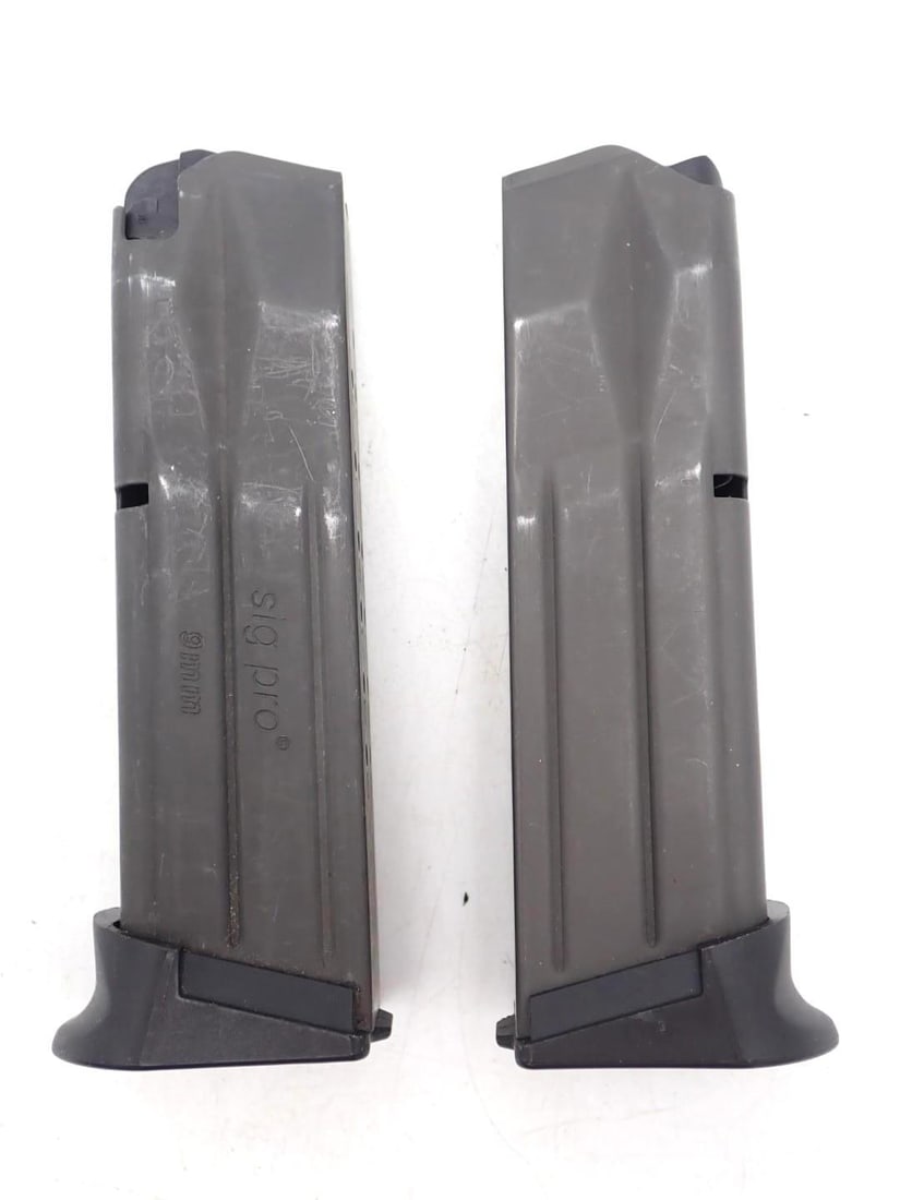 (2) Sig Sauer P2022 9mm Magazines: 15 Round, *Restrictions