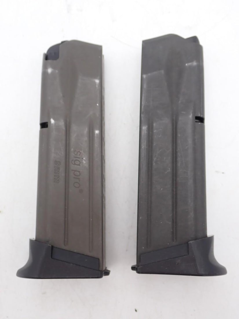 (2) Sig Sauer P2022 9mm Magazines: 15 Round, *Restrictions