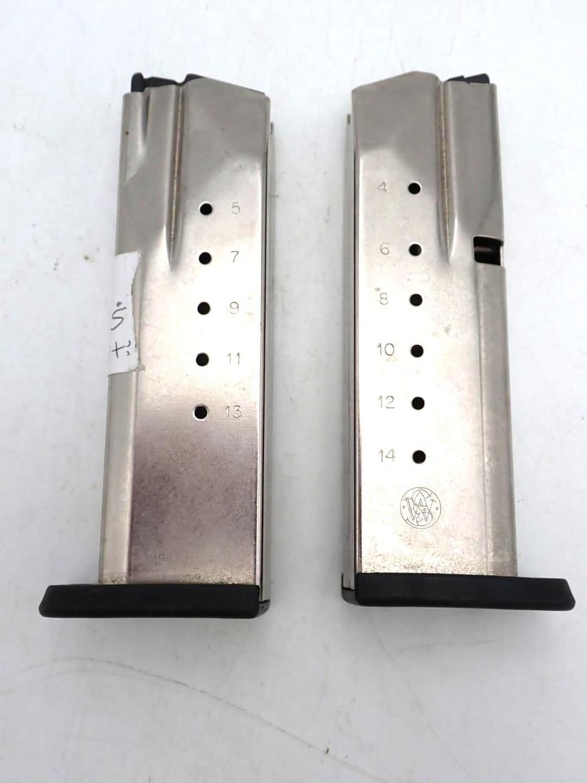 (2) Smith & Wesson SD40 .40 S&W Magazines: 14 Round, *Restrictions