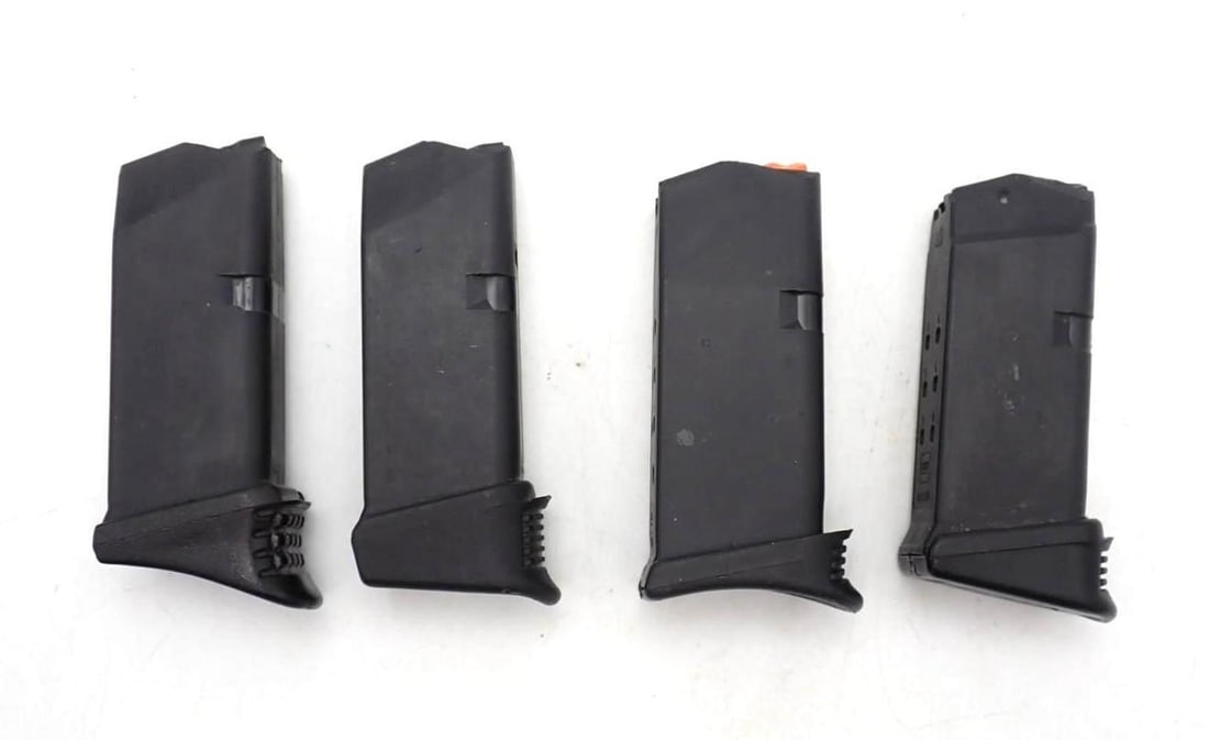 (4) Glock 27 .40 S&W Magazines: 9 Round