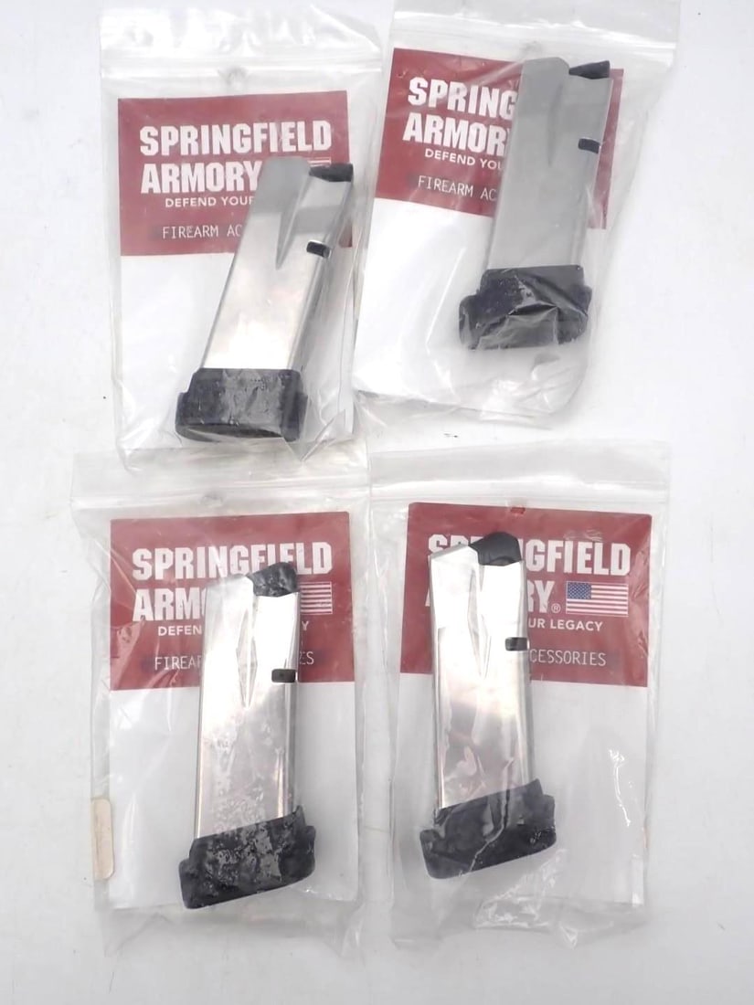 (4) Springfield Armory Hellcat 9mm Magazines: 13 Round, *Restrictions