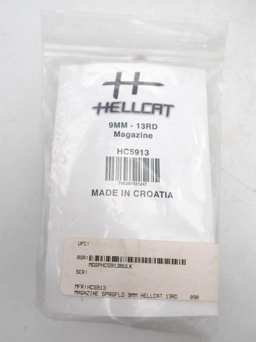 (4) Springfield Armory Hellcat 9mm Magazines - 8