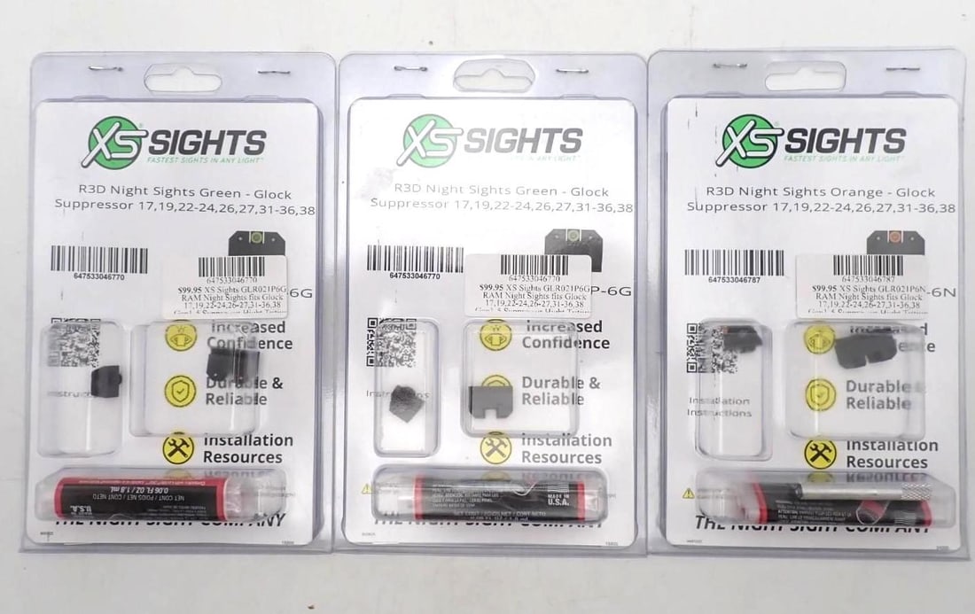 (3) XS Sights R3D Pistol Night Sights - 2