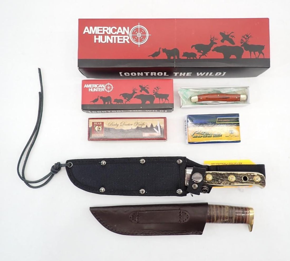 (7) Folding & Fixed Blade Knives: (7) Folding & Fixed Blade Knives