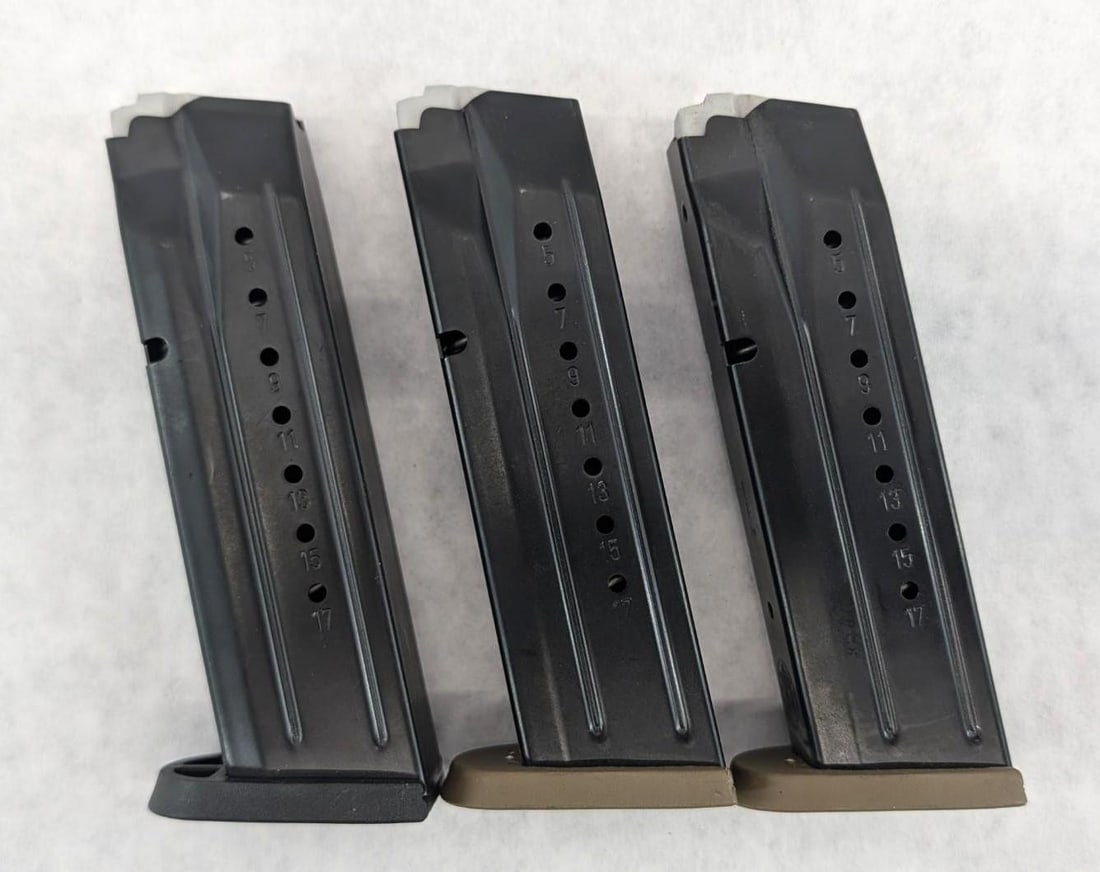 (3) Smith & Wesson M&P 9mm Magazines - 2