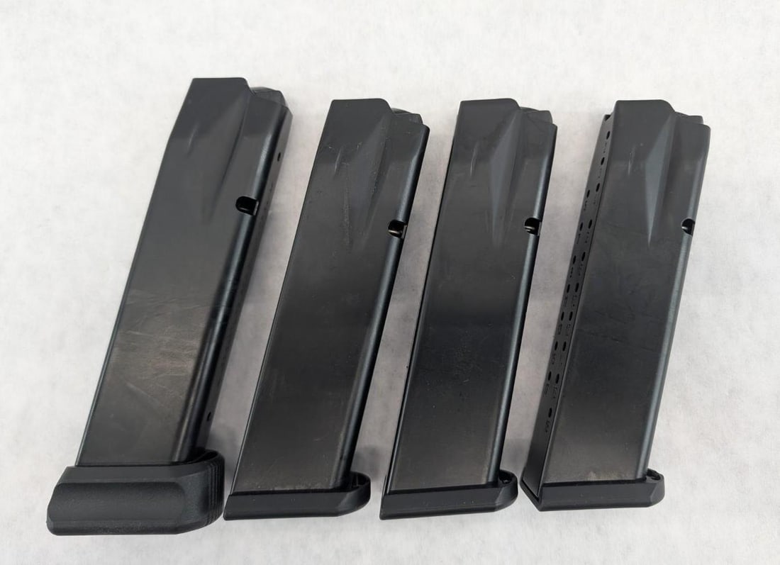 (4) Canik TP9 9mm Magazines: Mec-Gar marked, 18 Round, *Restricted