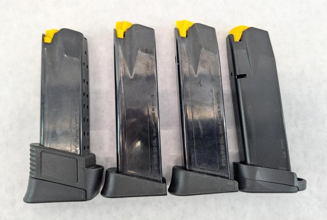 (4) Taurus 9mm Magazines - 2