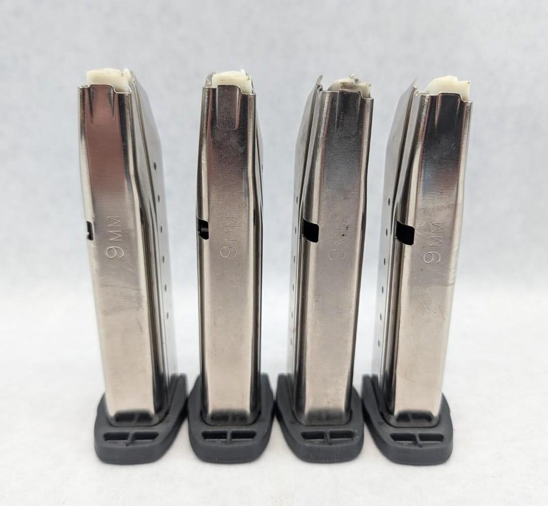(4) Smith & Wesson SD9 9mm Magazines - 5