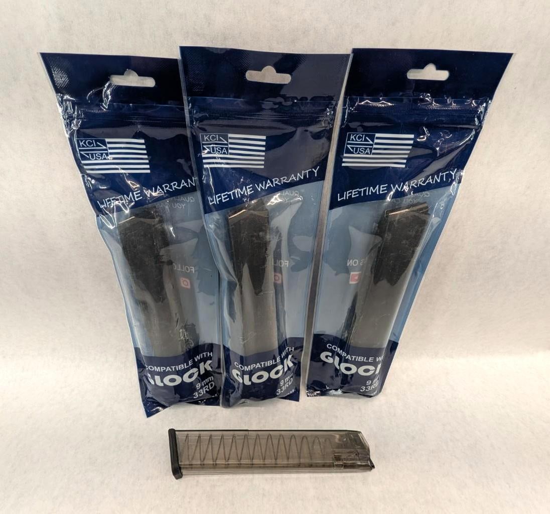 (3) KCI Glock Magazines & (1) ETS Group Glock Magazines - 2