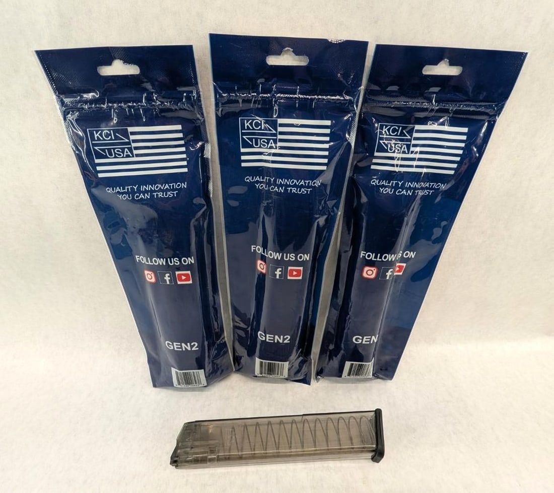 (3) KCI Glock Magazines & (1) ETS Group Glock Magazines - 3