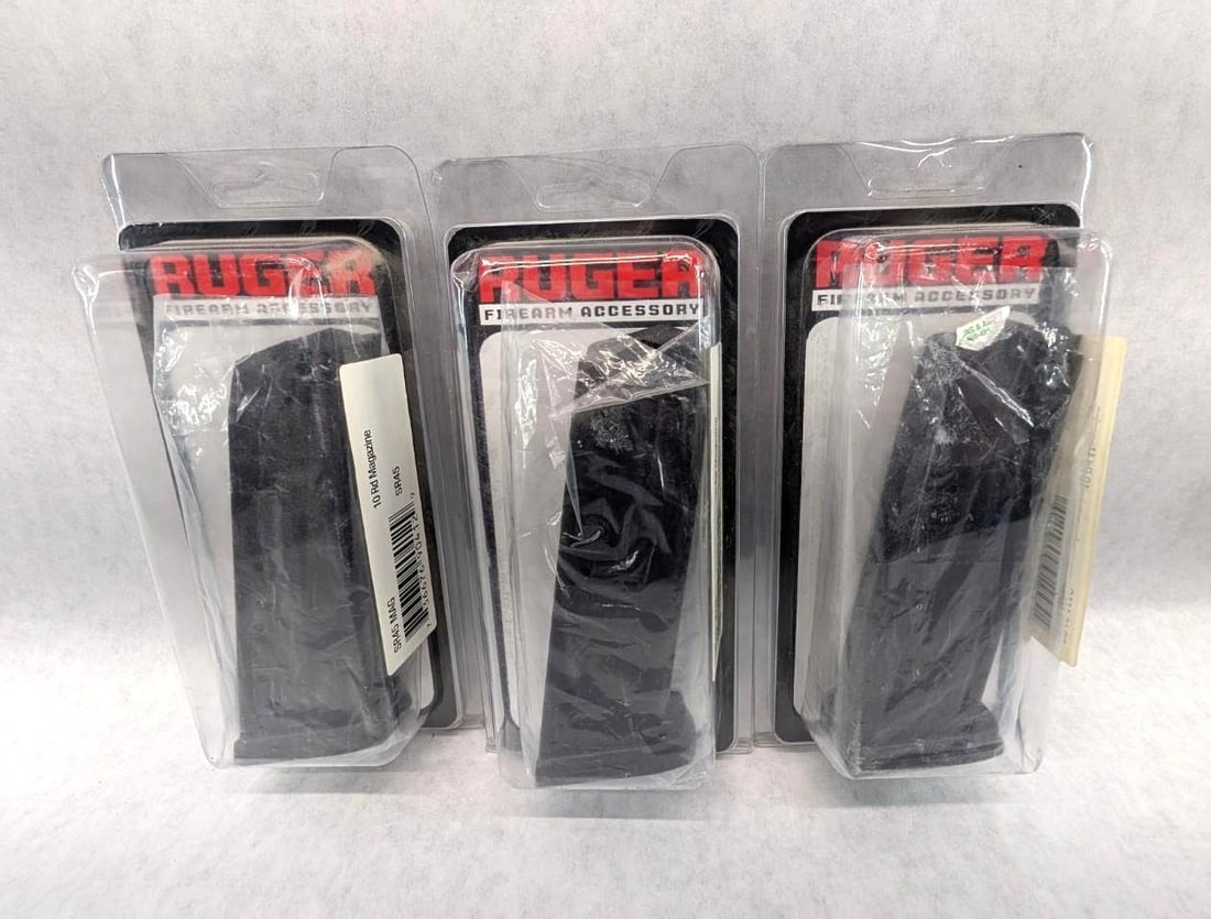 (3) Ruger SR45 .45 ACP Magazines: New in packaging, 10 Round
