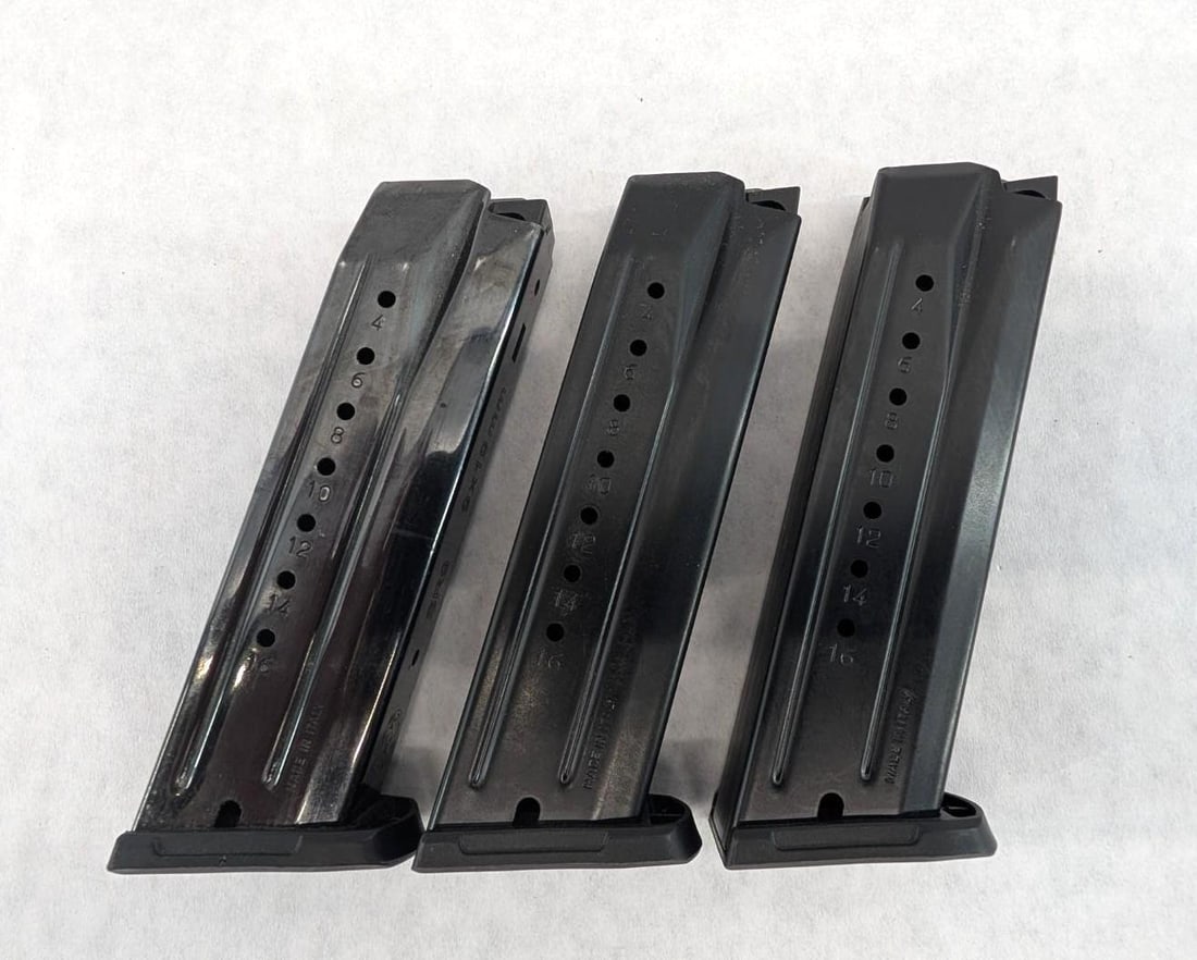 (3) Ruger SR9 9mm Magazines: New in packaging, 16 Round, *Restricted