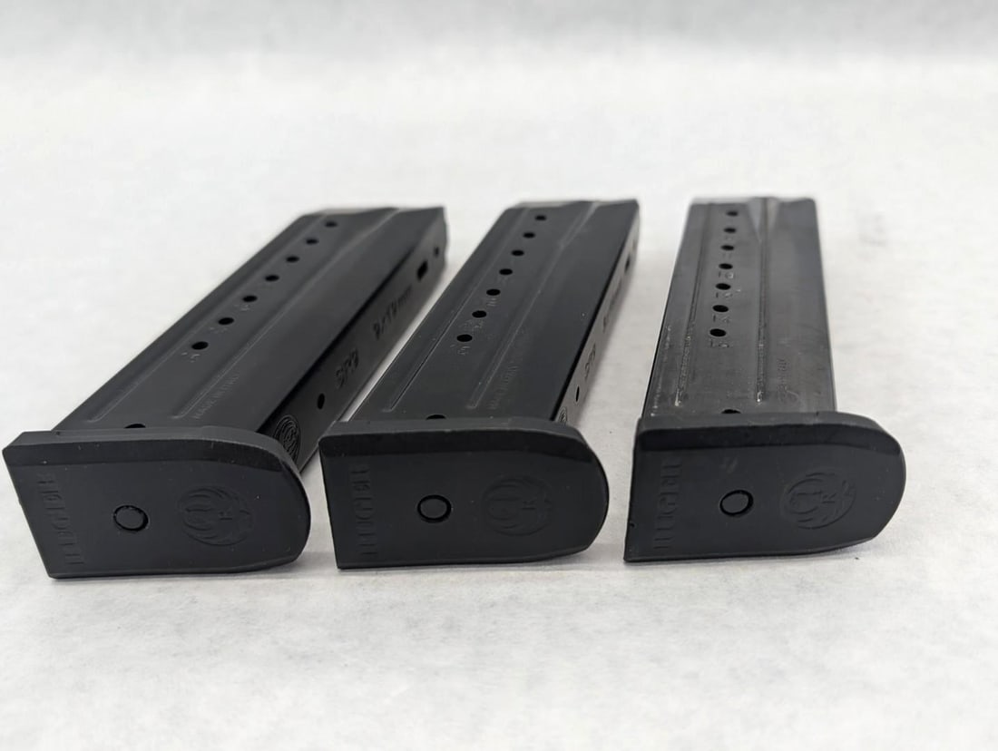 (3) Ruger SR9 9mm Magazines - 6
