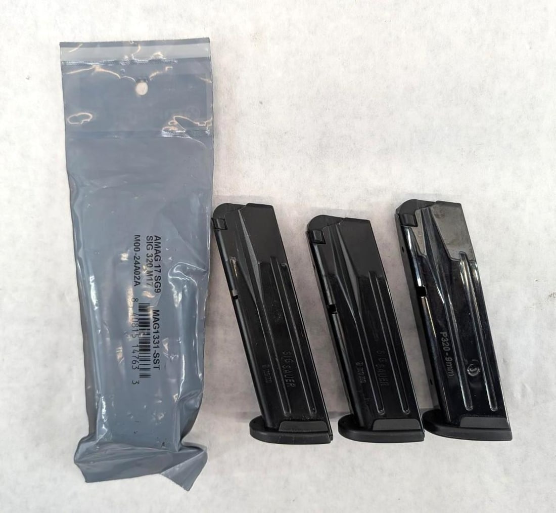 (4) Asst. Sig Sauer P320 9mm Magazines - 2