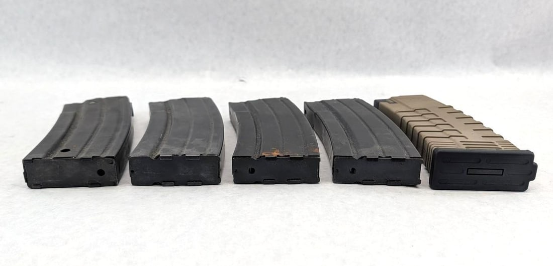 (5) Mini 14 5.56mm Magazines - 6