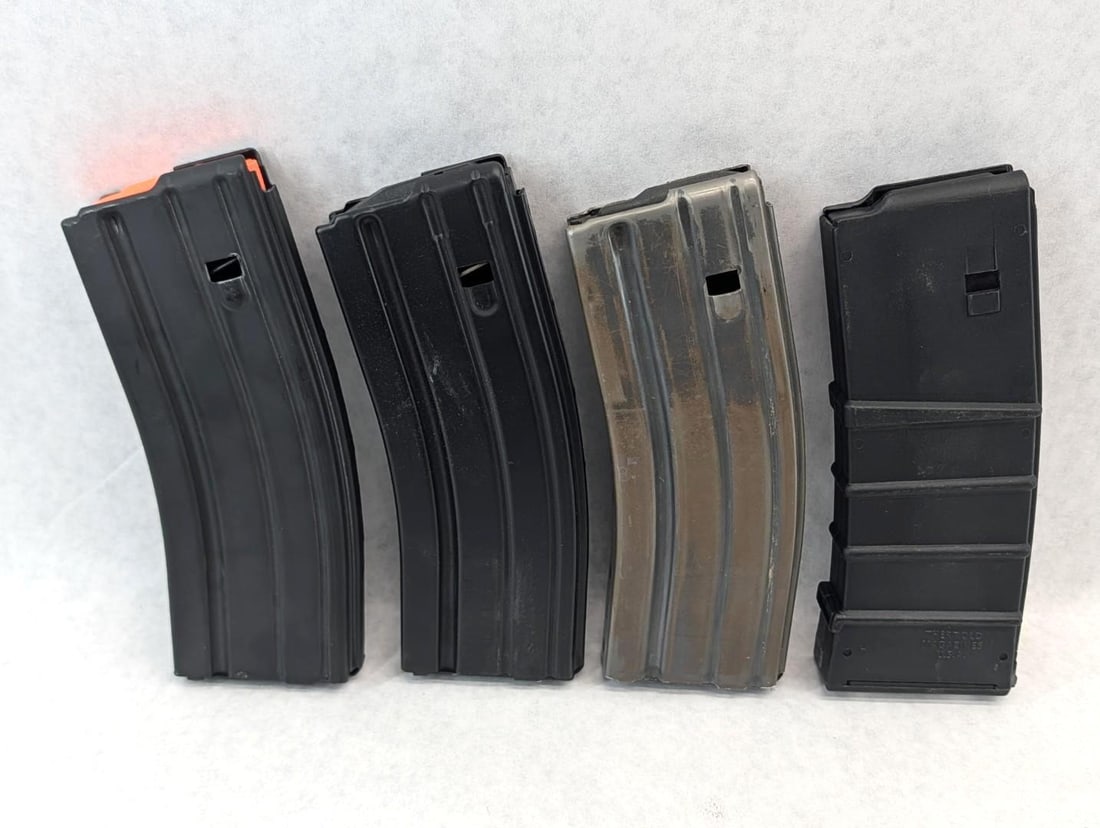 (4) AR-15 5.56mm Magazines - 2