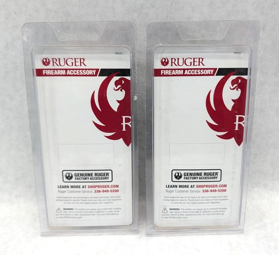 (2) Ruger P89/P95 9mm Magazines - 2