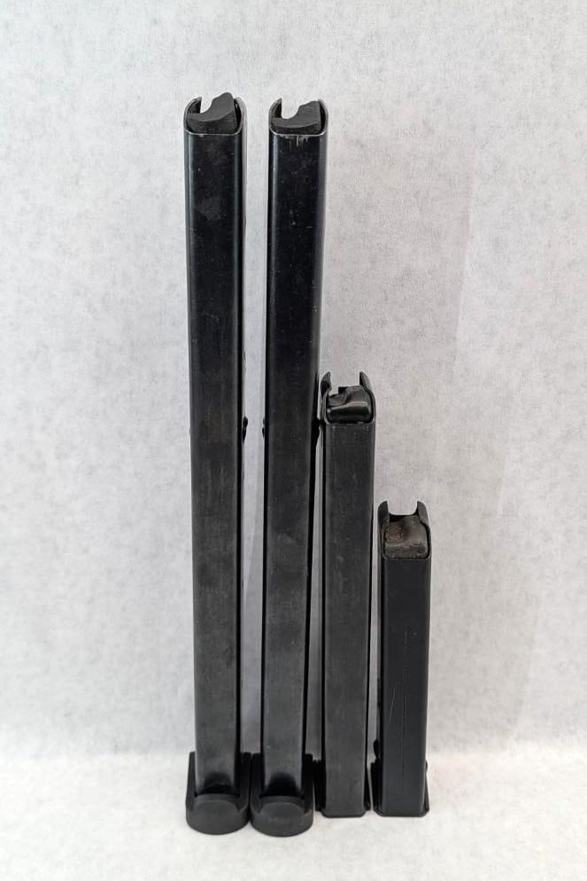 (4) Asst. UZI/MAC 10/AR PCC 9mm Magazines - 4