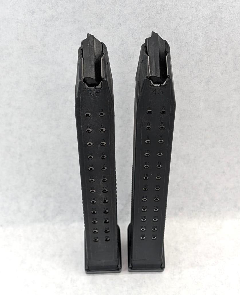 (2) .45 ACP Glock Magazines - 2