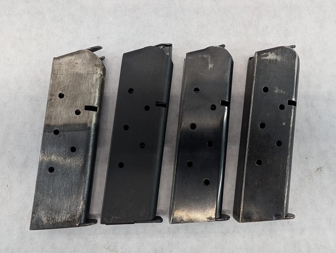 (4) Asst. 1911 .45ACP Magazines: Including Kimber