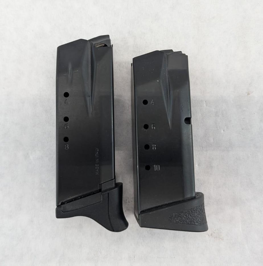 (2) Ruger SR40 .40 S&W Magazines: 9 Round