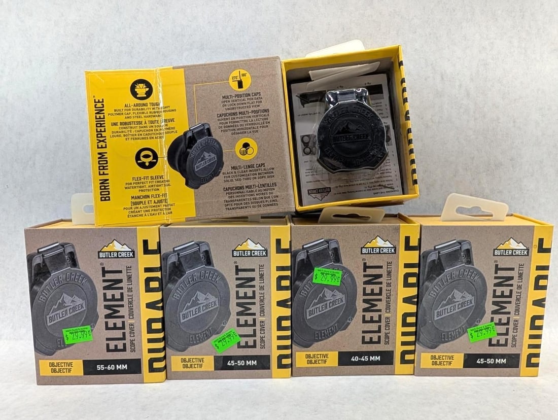(5) Butler Creek Element Scope Covers - 4