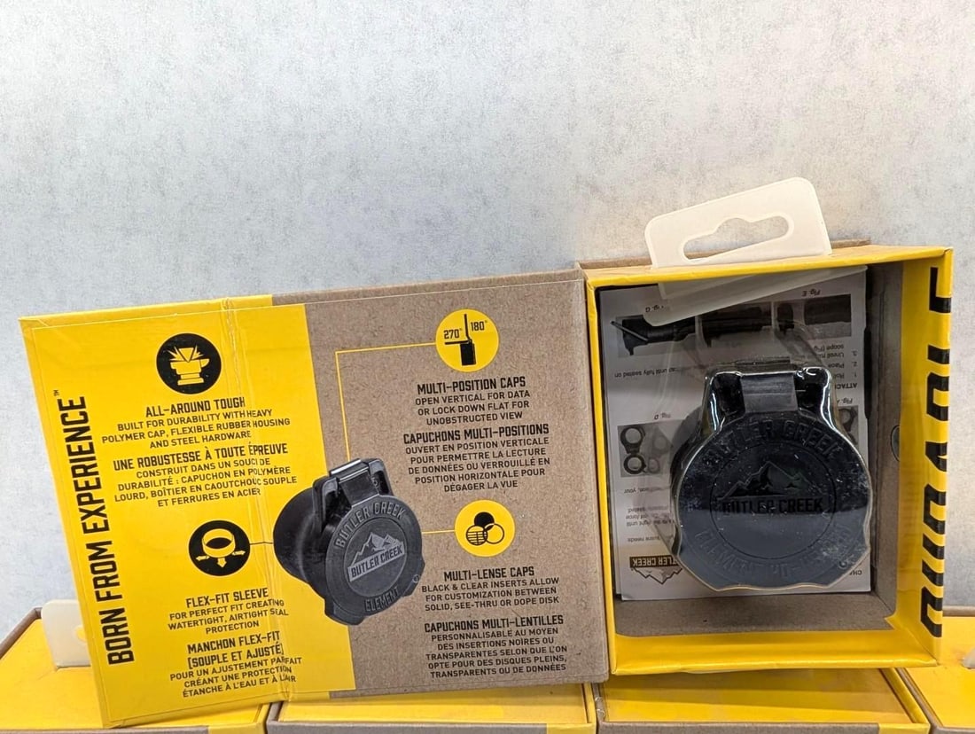 (5) Butler Creek Element Scope Covers - 5