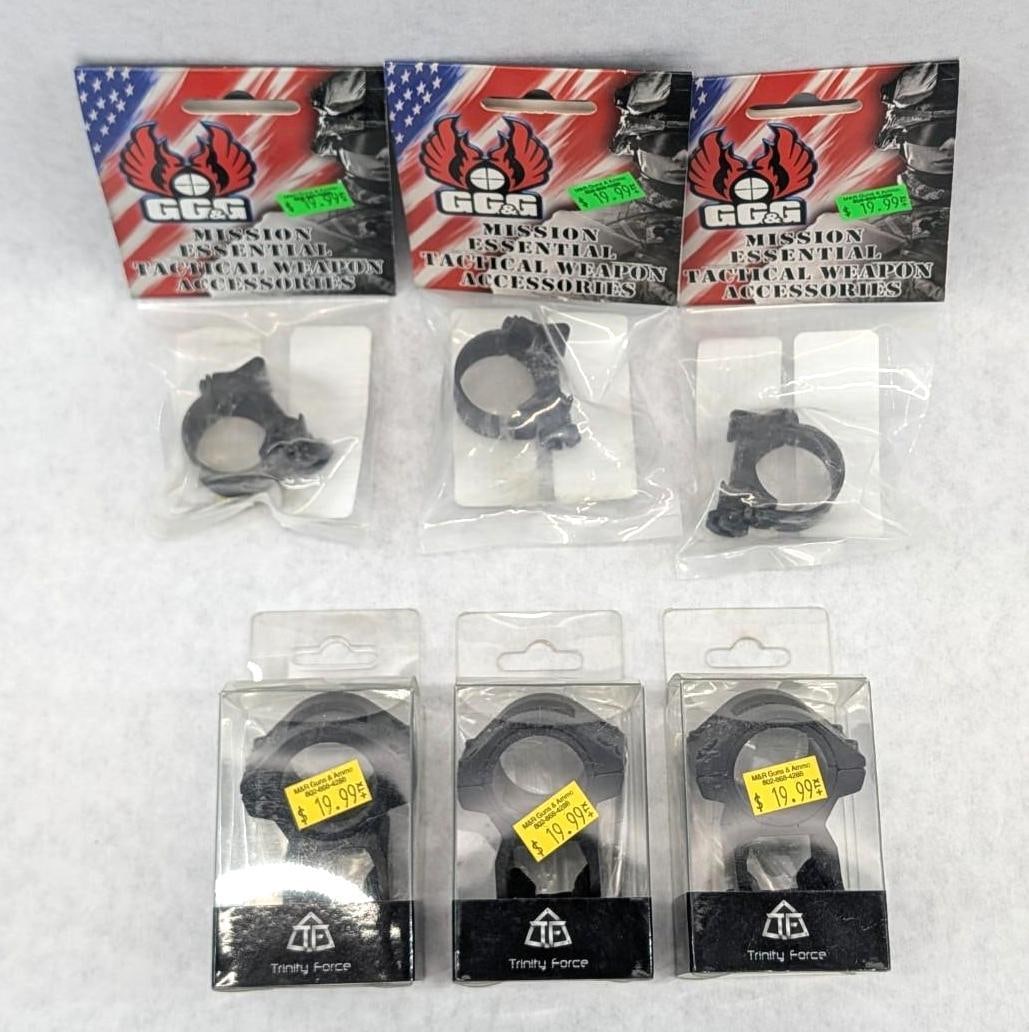 Assorted Picatinny Ring Mounts - 4