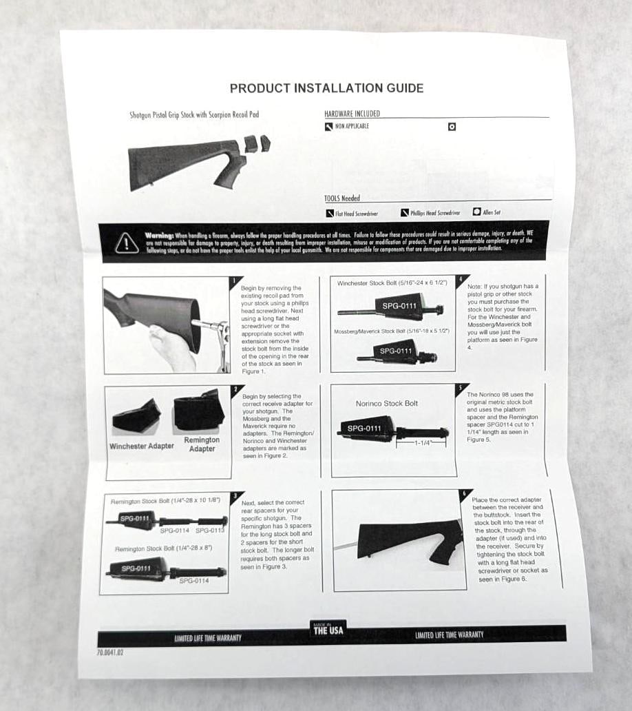 ATI Shotforce Pistol Grip Stock - 5